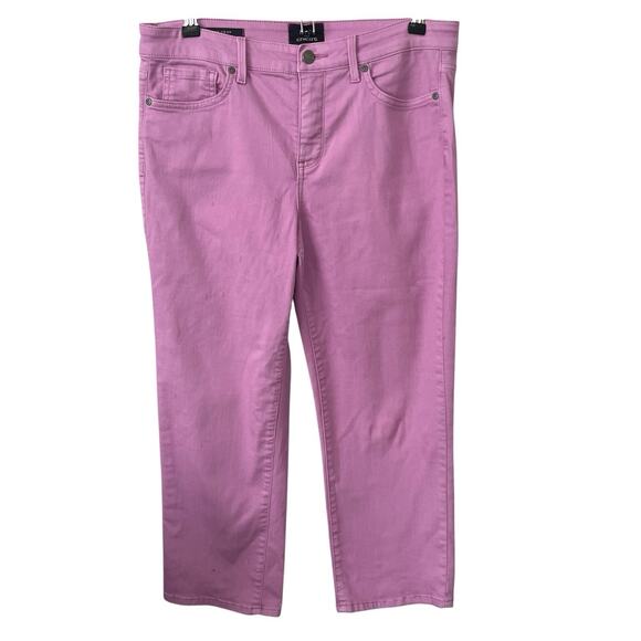 Chico's Pants - NYDJ x Chico’s Slim Crop Pants 10 Lift x Tuck Technology Stretch Lavender Pink
